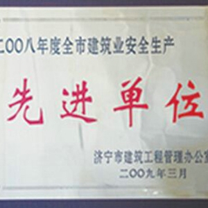 全市建筑业安全生产先进单位