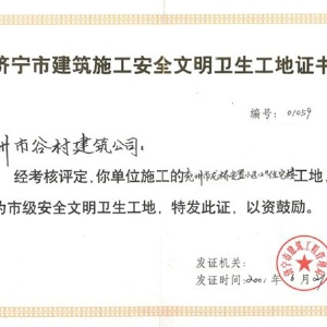 公司荣誉